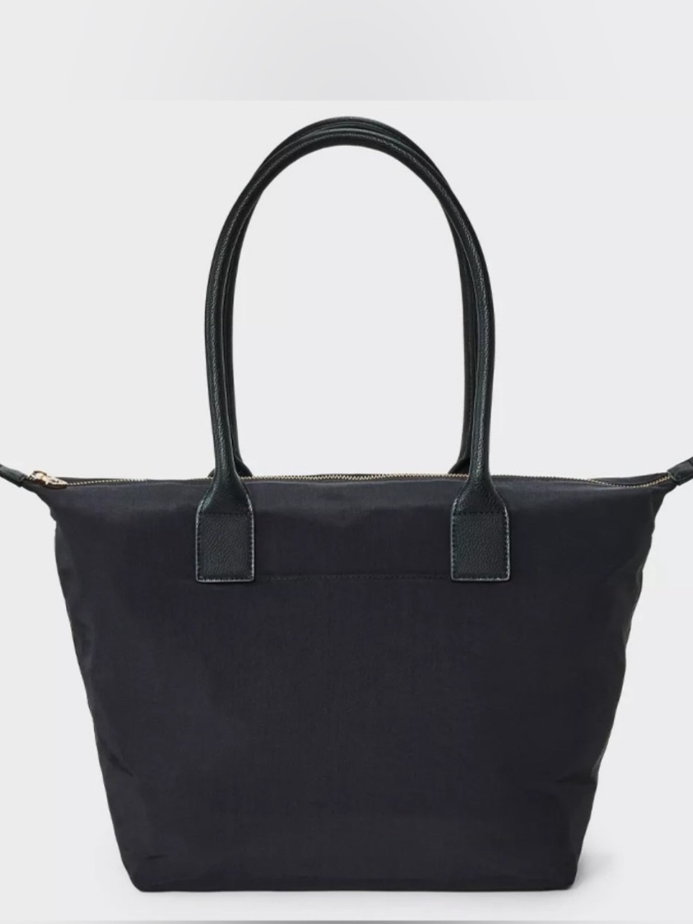 Universal Thread Large Nylon Black Tote Bag with Top Handles 14x17 NWT